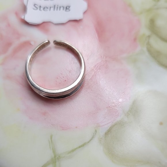 Toe Ring Open Size Vintage 925 - Picture 2 of 4